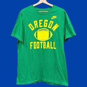 Nike Oregon Ducks Football T-Shirt Men's Large Green NCAA Graphic Tee